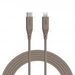 +886 [極Sense] USB-C to Lightning  Cable  PD 2.0 快充充電線1.8M(奶茶棕)